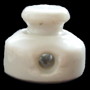 Form dieses alten Porzellankopfs einer Schnappverschluss-Flasche: Bügelverschluss, zylinderförmig