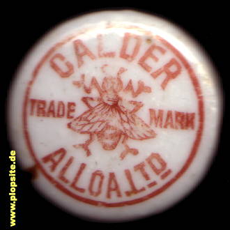 Bügelverschluss aus: Shore Brewery Calder & Co. Ltd., Alloa, Großbritannien