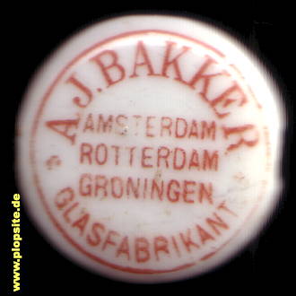 Bügelverschluss aus: Rotterdam Groningen Glasfabrikant Bakker, Amsterdam, Niederlande