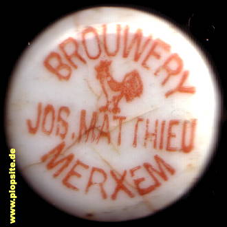 Bügelverschluss aus: Brouwerij de Haan Matthieu, Antwerpen - Merxem, Anvers, Belgien