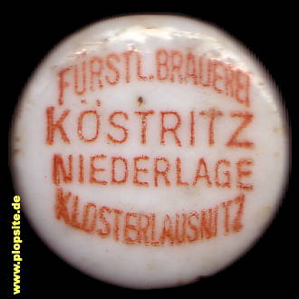 Bügelverschluss aus: Fürstliche Brauerei Köstritz, Bad Klosterlausnitz, Deutschland