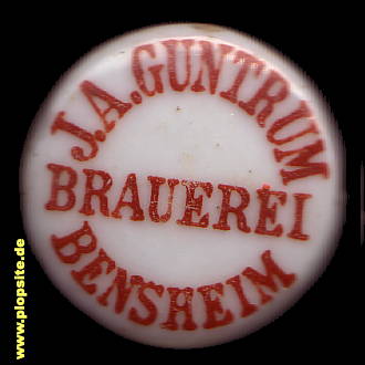 Bügelverschluss aus: Brauerei J.A. Guntrum, Bensheim, Deutschland