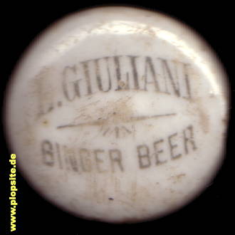 Bügelverschluss aus: Giuliani Ginger Beer, Bridgeton - Glasgow, Großbritannien