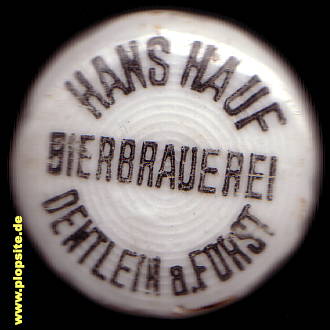 Bügelverschluss aus: Bierbrauerei Hauf, Dentlein / Forst, Deutschland