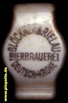 Bügelverschluss aus: Bierbrauerei Glöckner & Rielau, Deutsch Krone, Wałcz, Polen