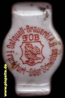 Bügelverschluss aus: Ostquell Brauerei AG, Frankfurt / Oder, Schwiebus, Deutschland