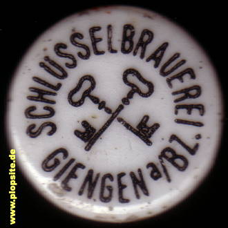 Bügelverschluss aus: Schlüsselbrauerei, Giengen / Brenz, Deutschland