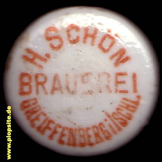 Bügelverschluss aus: Brauerei Heinrich Schön, Greiffenberg, Gryfów Śląski, Polen