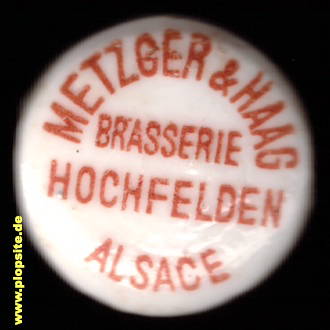 Obraz porcelany z: Brasserie Metzger & Haag, Ludwig Haag, Hochfelden / Elsass, Francja