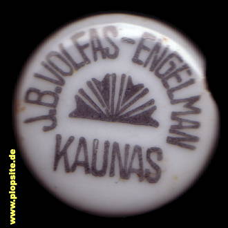 Bügelverschluss aus: Brauerei Volfas Engelman, Kaunas, Kauen, Kowno, Ковно, Коўна, , Litauen