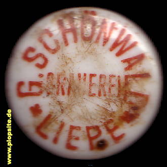 Bügelverschluss aus: Brauerei G. Schönwald, Liepe / Barnim, Deutschland