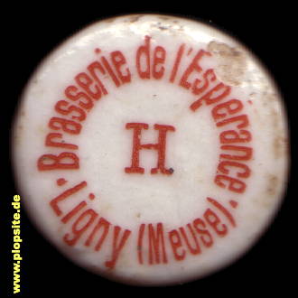 Bügelverschluss aus: Brasserie de l'Espérance, F. Hauck fils, Ligny - en - Barrois, Frankreich
