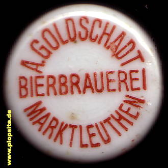 Bügelverschluss aus: Bierbrauerei Goldschadt, Marktleuthen, Deutschland