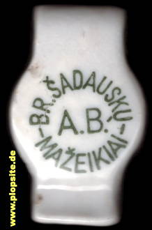 Obraz porcelany z: P.B. Broliai Šadausku, Mažeikiai, Możejki, Moscheiken, Litwa