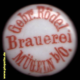 Bügelverschluss aus: Brauerei Gebrüder Rödel, Mügeln, Deutschland