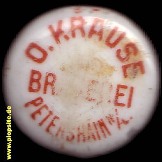 Bügelverschluss aus: Brauerei O. Krause, Neupetershain, Deutschland