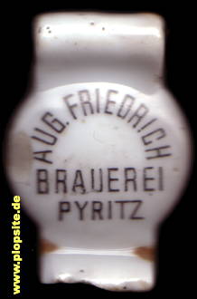 Bügelverschluss aus: Brauerei August Friedrich, Pyritz, Pyrzyce, Polen
