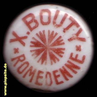 Bügelverschluss aus: Brasserie Bouty, Romedenne, Rômedene, Belgien