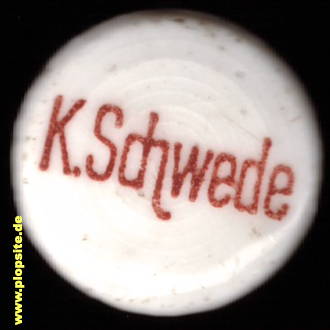 Bügelverschluss aus: Brauerei K. Schwede, Tschenstochau, Częstochowa, Polen