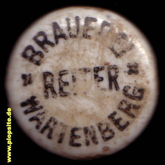 Bügelverschluss aus: Brauerei Reiter, Wartenberg, Deutschland