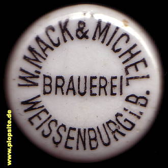 Bügelverschluss aus: Brauerei Mack & Michel, Weißenburg, Weißenburg i.Bay., Deutschland