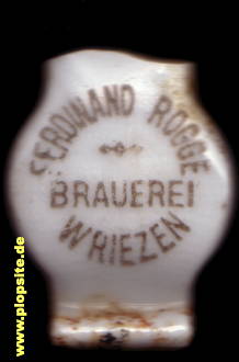 Bügelverschluss aus: Brauerei Ferdinand Rogge, Wriezen, Wrietzen, Deutschland