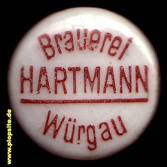 Bügelverschluss aus: Brauerei Hartmann, Würgau, Scheßlitz, Deutschland