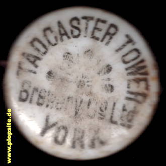Picture of a ceramic Hutter stopper from: Tadcaster Tower Brewery Co. Ltd., York, United Kingdom