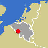 Herkunft dieses historischen Bierbrauerei-Flaschenverschlusses: Ghlin, Hennegau, Belgien