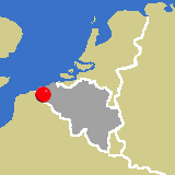Herkunft dieses historischen Bierbrauerei-Flaschenverschlusses: Ghyveringhove, Westflandern, Belgien