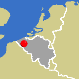 Herkunft dieses historischen Bierbrauerei-Flaschenverschlusses: Kortijk Broelkaai, Westflandern, Belgien