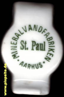 Picture of a ceramic Hutter stopper from: Mineralvandfabriken St. Paul, Århus, Aarhus, Arenhusen, Denmark