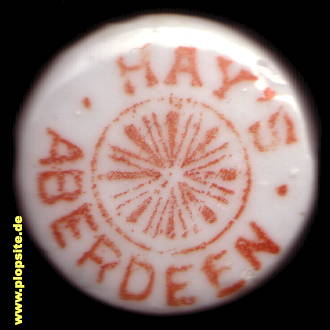BŸÜgelverschluss aus: Hay & Sons, Ginger Beer, Aberdeen, Großbritannien