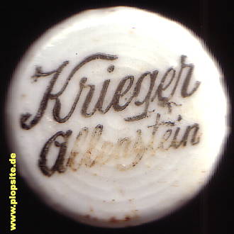 Picture of a ceramic Hutter stopper from: Allenstein, Krieger,  PL, unbekannt, Poland