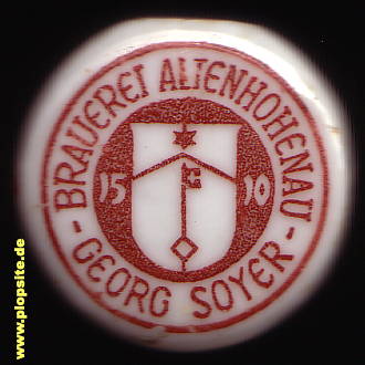 Bügelverschluss aus: Brauerei Soyer, Altenhohenau, Kloster Altenhohenau, Griesstätt, Deutschland