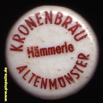Bügelverschluss aus: Kronenbrauerei Hans Hämmerle, Altenmünster / Schwaben, Deutschland