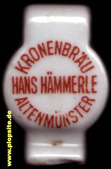 Bügelverschluss aus: Kronenbrauerei Hans Hämmerle, Altenmünster / Schwaben, Deutschland