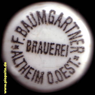 Bügelverschluss aus: Brauerei Baumgartner, Altheim, Österreich