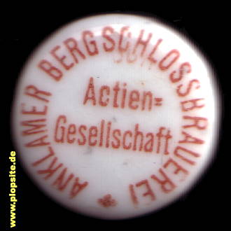 BŸügelverschluss aus: Bergschloßbrauerei AG, Anklam, Deutschland