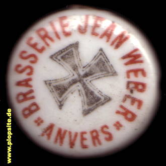 Bügelverschluss aus: Brasserie Weber, Anvers, Antwerpen, Belgien