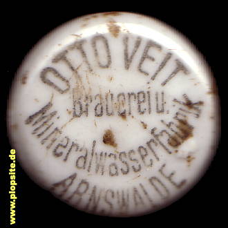 BŸügelverschluss aus: Brauerei & Mineralwasserfabrik, Otto Veit, Arnswalde, Choszczno, Polen