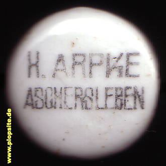 BŸügelverschluss aus: Brauerei H. Arpke, Aschersleben, Deutschland
