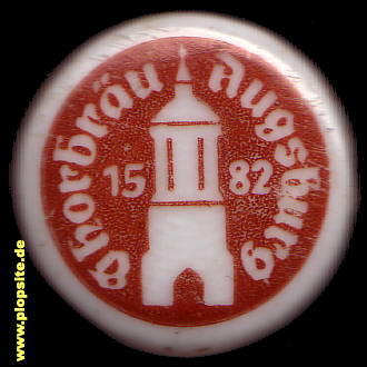 Picture of a ceramic Hutter stopper from: Hofbräu, Augsburg, Germany