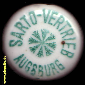 Picture of a ceramic Hutter stopper from: Augsburg, Sarto Vertrieb,  DE, unbekannt, Germany