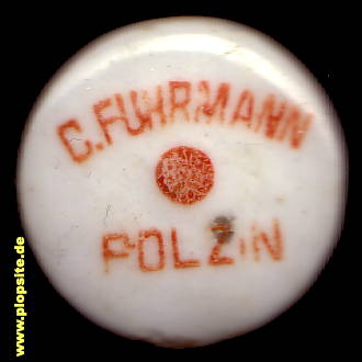 Bügelverschluss aus: Brauerei Carl Fuhrmann, Bad Polzin, Połczyn Zdró, Polen