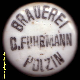 Bügelverschluss aus: Brauerei Carl Fuhrmann, Bad Polzin, Połczyn Zdró, Polen