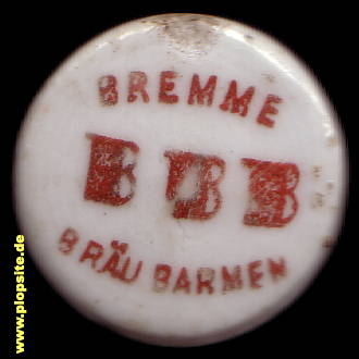 BŸügelverschluss aus: Bremme Bräu, Barmen, Wuppertal, Deutschland