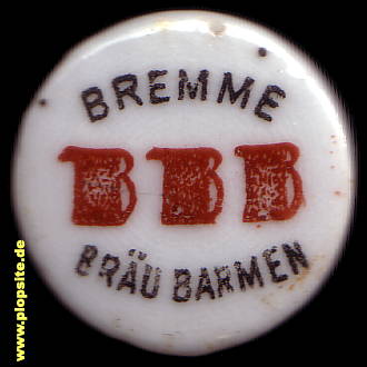 BŸügelverschluss aus: Bremme Bräu, Barmen, Wuppertal, Deutschland