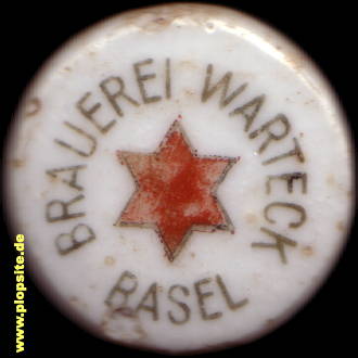 Bügelverschluss aus: Brauerei Warteck, Basel, Schweiz