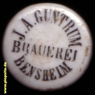 Bügelverschluss aus: Brauerei J.A. Guntrum, Bensheim, Deutschland